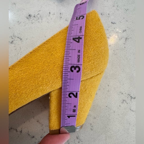 BAIT but another innocent tale Shoes Vintage Heels Bow Yellow Women’s Sz 6 NEW - Picture 8 of 14